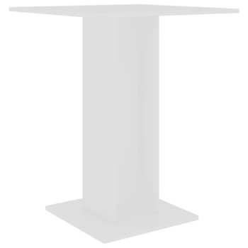 Masa bistro pentru 2 persoane vidaXL, PAL, 60 x 60 x 75 cm, Alb Masa bistro pentru 2 persoane vidaXL, PAL, 60 x 60 x 75 cm, Alb