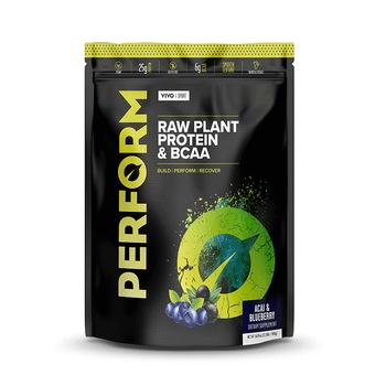 Proteine Vegetale Vivo Perform cu Aroma de Afine si Acai 988g Proteine Vegetale Vivo Perform cu Aroma de Afine si Acai 988g