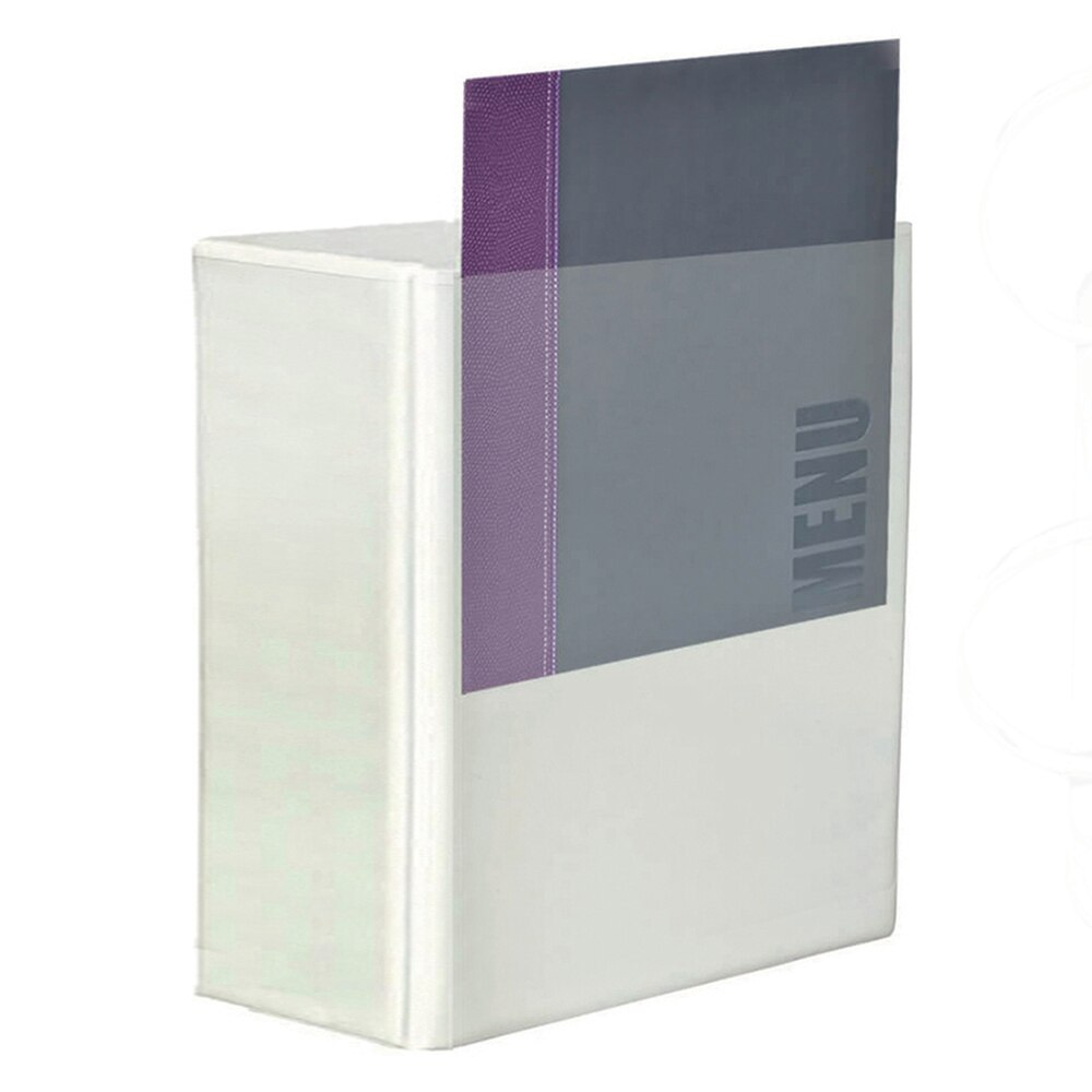 Caiet mecanic A4 cu buzunar, 4 inele de 65 mm, alb