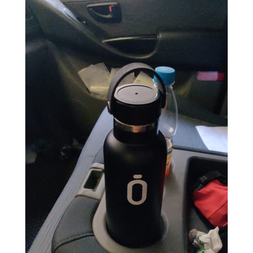 Sticla termica Runbott Kinetico cu rezervor ceramic, 600ml, Negru - eMAG.ro