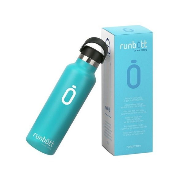 Термо бутилка Runbott Kinetico с керамичен резервоар, 600ml, Тюркоаз ...