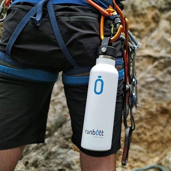 Термо бутилка Runbott Kinetico с керамичен резервоар, 600ml, Бял - eMAG.bg