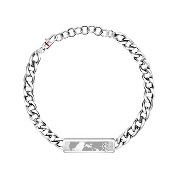 Bratara Sector SAGJ18, inox, argintiu, colectie Marine, lungime 22 cm, ajustabila Bratara Sector SAGJ18, inox, argintiu, colectie Marine, lungime 22 cm, ajustabila