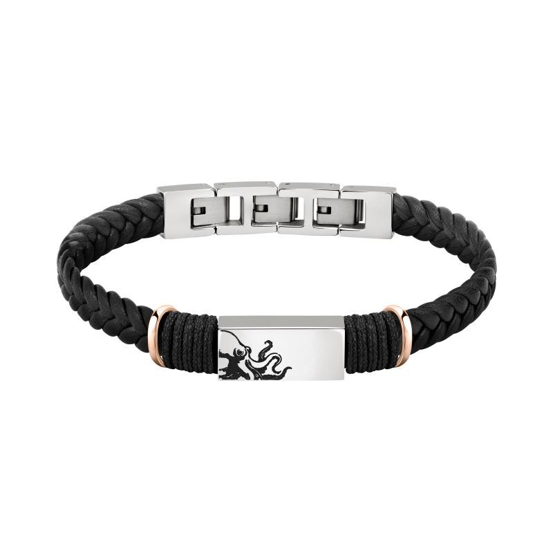 Bratara Sector SZV62, Bandy, piele neagra, lungime 21 cm