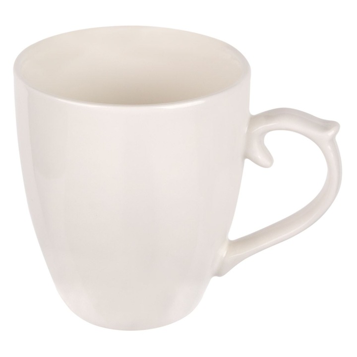 Bögre New Bone, Fogantyús, 225 ml űrtartalom, Fehér, MYONNA IT & E- COMMERCE ®