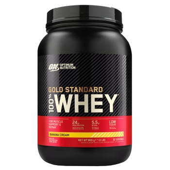 Proteine din zer, Optimum Nutrition, ON 100% Whey Gold Standard protein, Banana, 908g Proteine din zer, Optimum Nutrition, ON 100% Whey Gold Standard protein, Banana, 908g