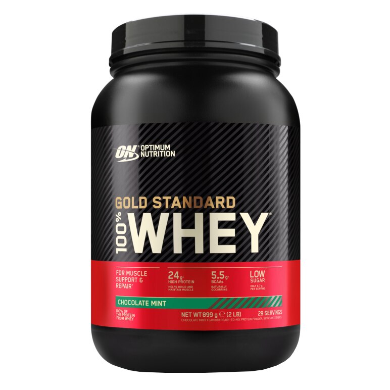 Optimum Nutrition ON 100% Whey Gold Standard chocolate mint, 908g