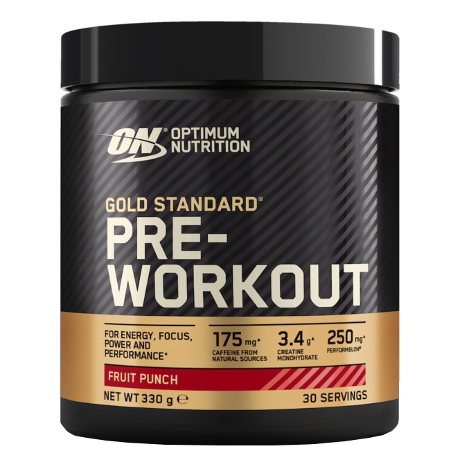 Pre workout, Optimum Nutrition, ON Gold Standard Pre Workout, Fruit Punch, 330g
