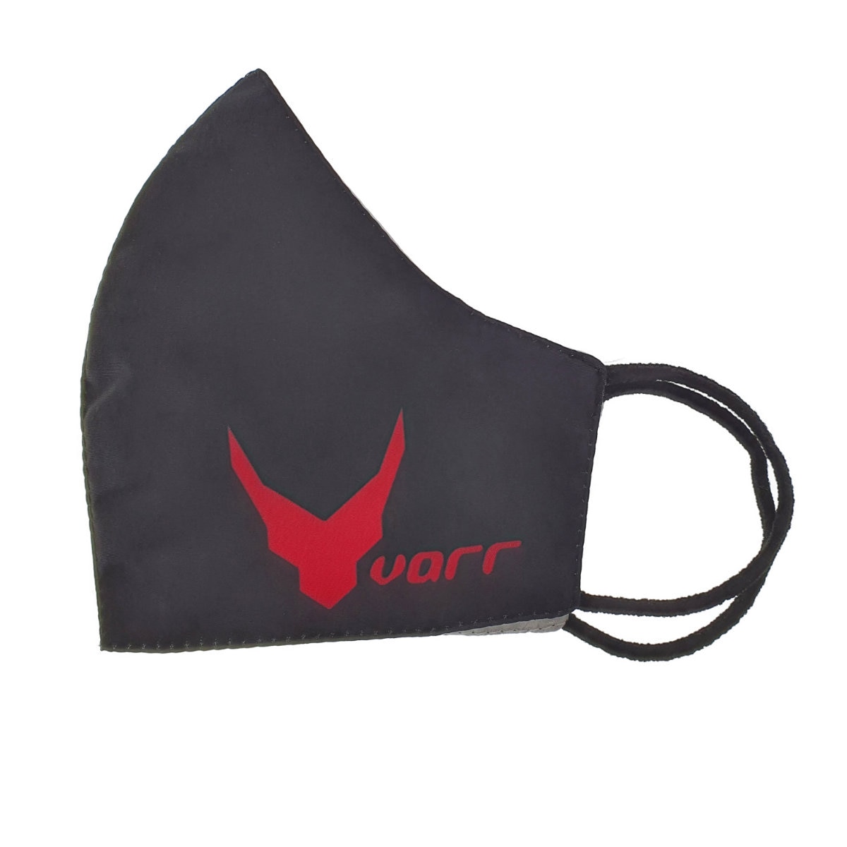 Masca fashion VARR™ Streetwear Face Gear, de protectie, 2 straturi, reutilizabila, marime L, neagra
