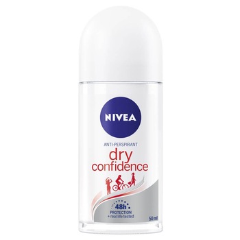 Deodorant Roll On Anti-Perspirant NIVEA Dry Confidence, Cantitate 50 ml, Protectie pana la 48h Deodorant Roll On Anti-Perspirant NIVEA Dry Confidence, Cantitate 50 ml, Protectie pana la 48h