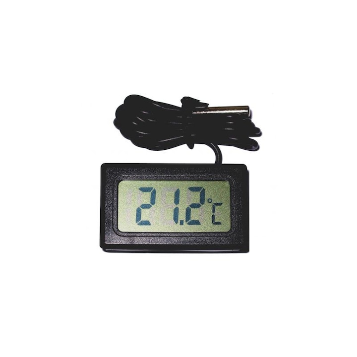 CE Contact Electric TPM-10-BK digitális hőmérő, fekete