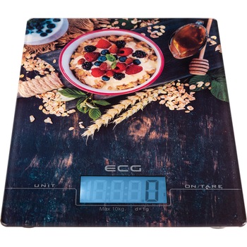 Cantar de bucatarie ECG KV 1021 Berries, 10 kg, precizie 1g, TARA, afisaj LCD, sticla securizata 3mm Cantar de bucatarie ECG KV 1021 Berries, 10 kg, precizie 1g, TARA, afisaj LCD, sticla securizata 3mm