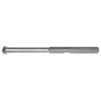 Burghiu de centrare cu varf de carbura pentru carote, 10 mm, coada cu 6 pereti MTX Burghiu de centrare cu varf de carbura pentru carote, 10 mm, coada cu 6 pereti MTX
