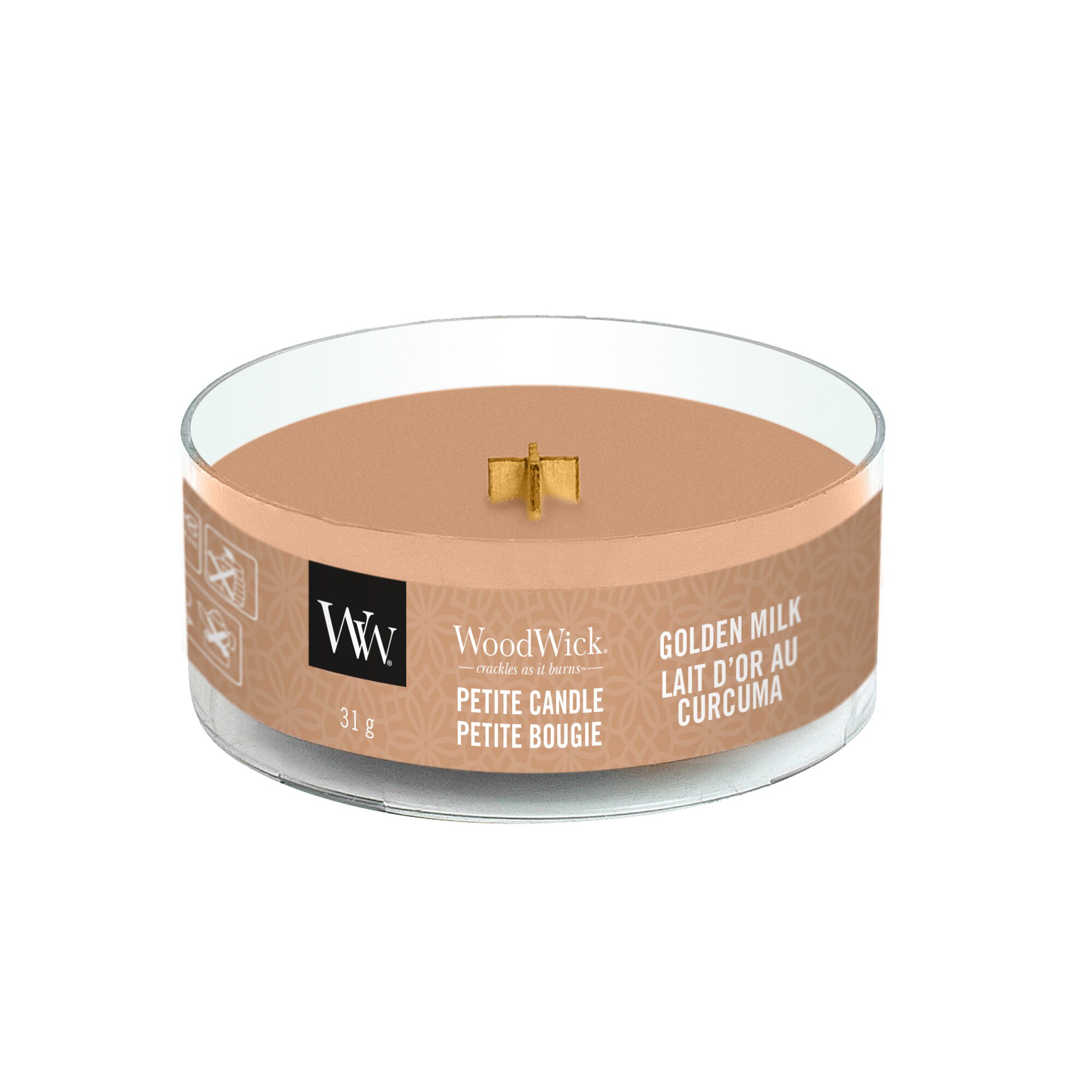 Lumanare Parfumata Petite Golden Milk, WoodWick®