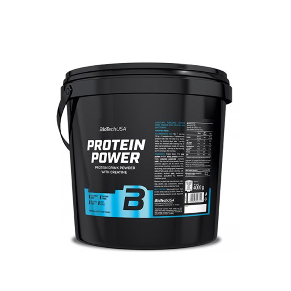 Pudra energizanta Biotech Usa Protein Power Vanilie 4.000 Kg