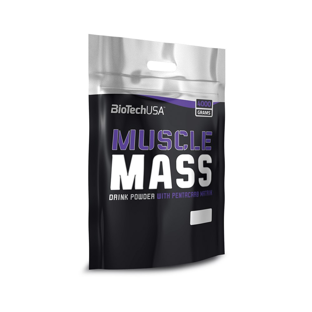 Pudra energizanta Biotech Usa Muscle Mass Capsuni 4 Kg