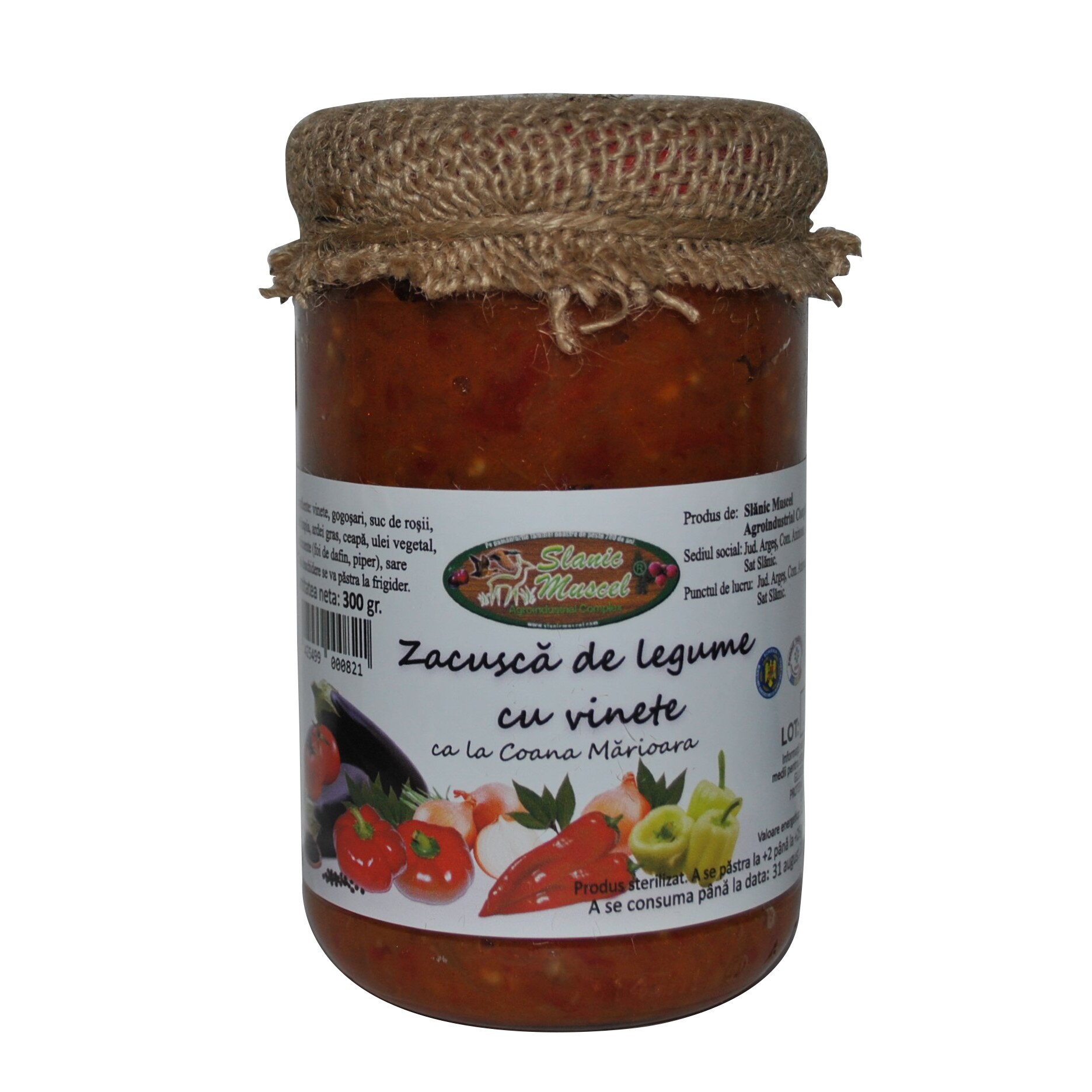 Zacusca De Legume Cu Vinete 300gr