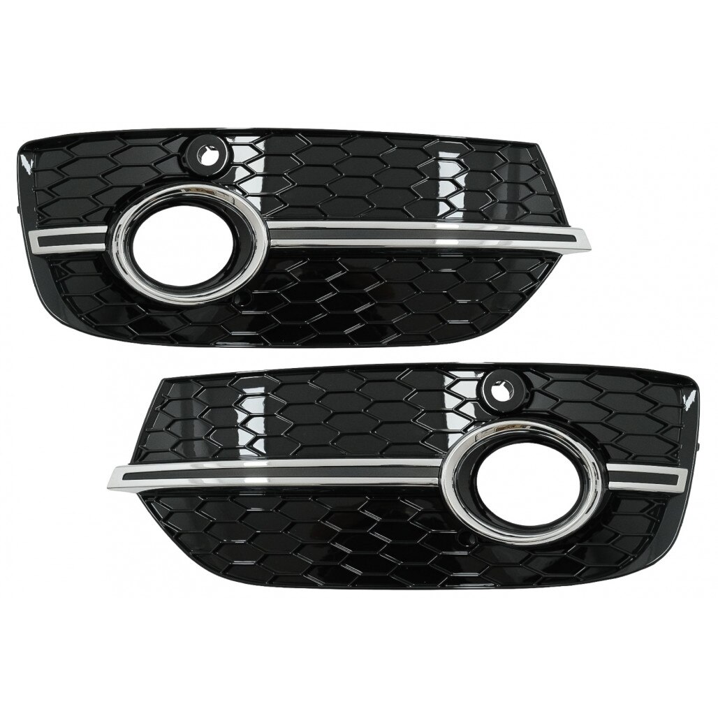 Grile Laterale compatibil cu Audi Q3 8U (2011-2014) RS Design Negru Crom