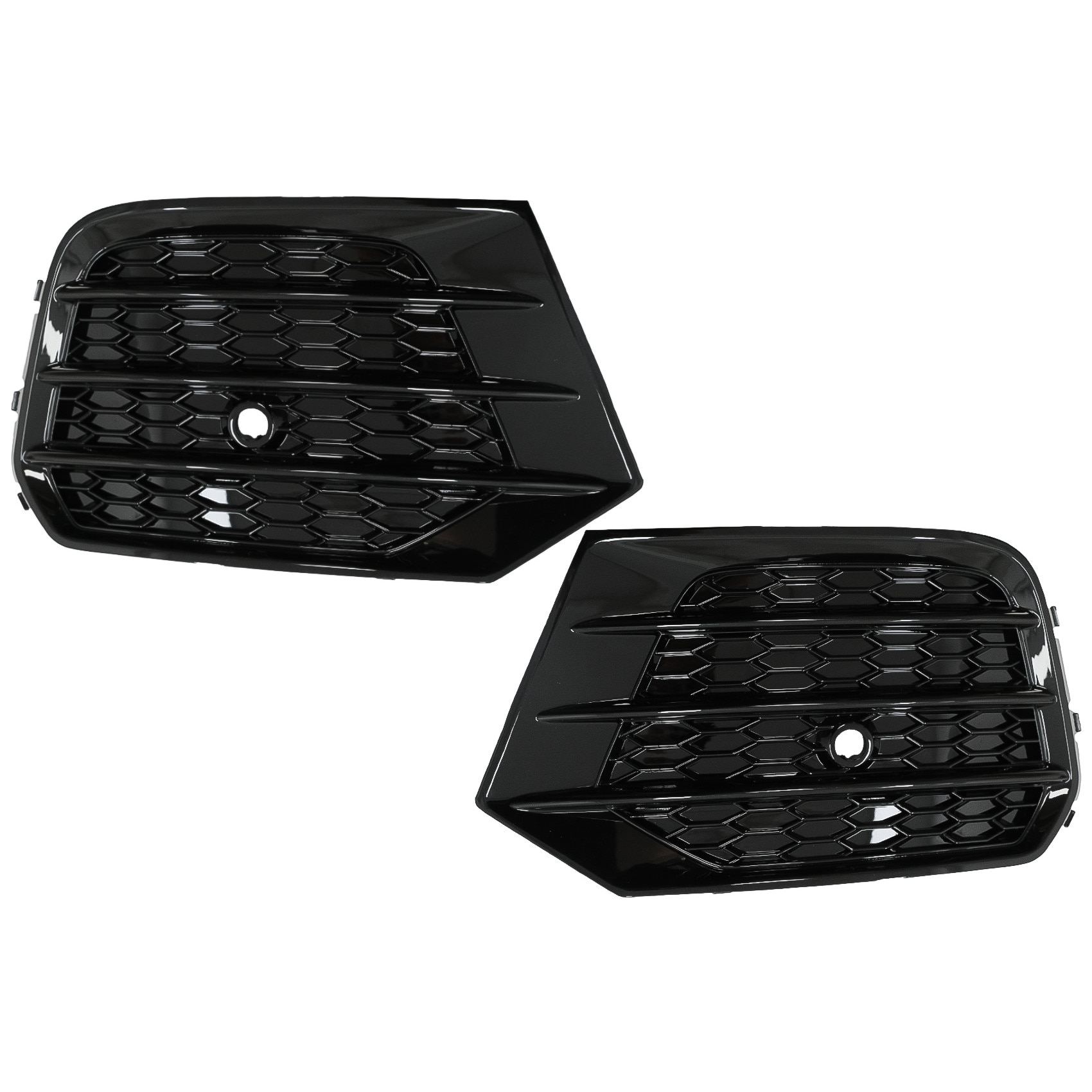 Grile Laterale compatibil cu Audi Q3 8U Facelift (2014-2017) RS Design Negru Lucios