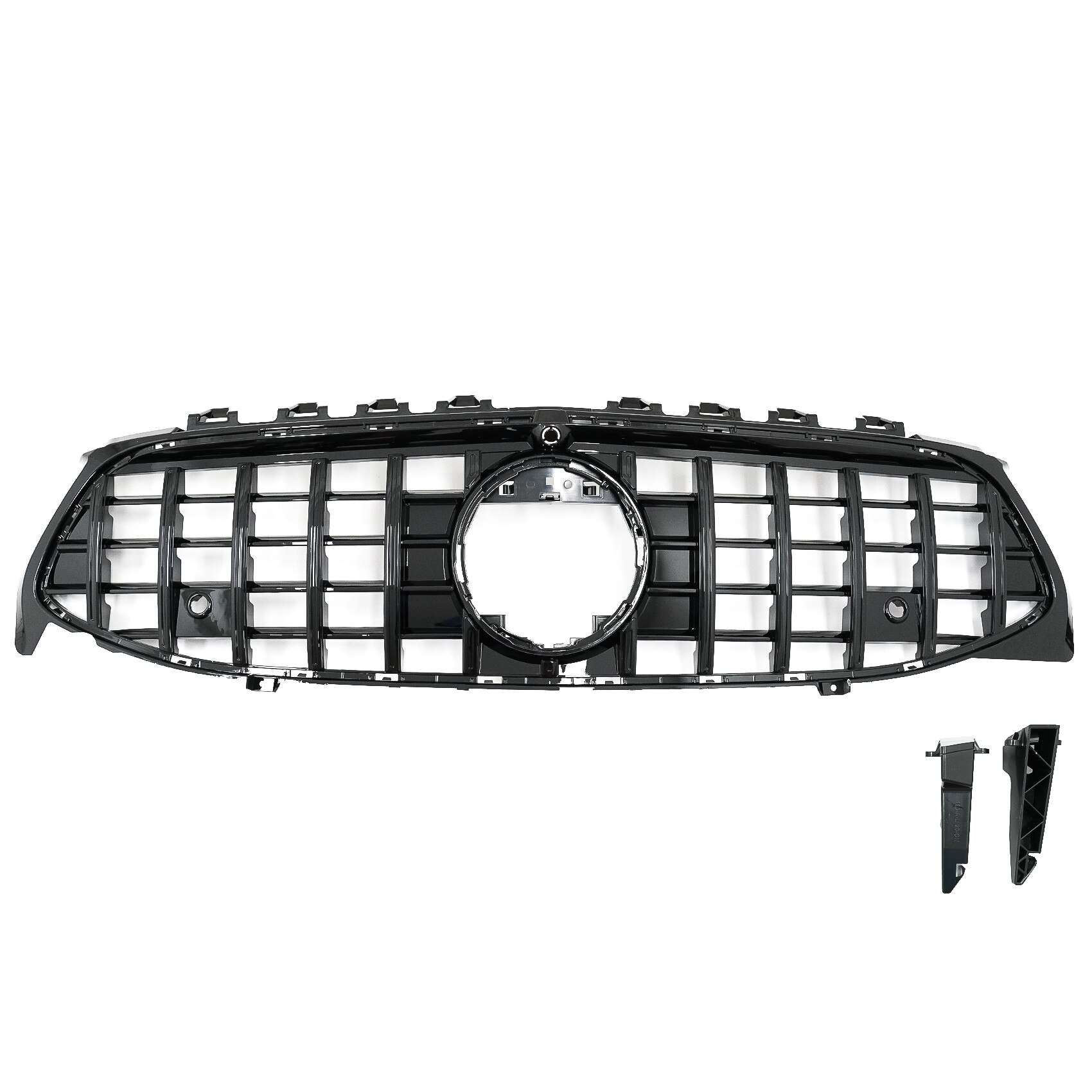 Grila Centrala compatibil cu Mercedes CLA X118 C118 (2019-up) GT-R Panamericana Design Negru Lucios