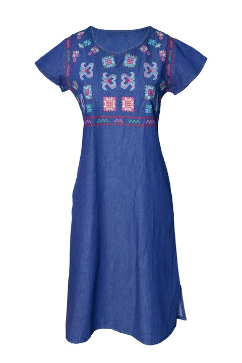 Традиционна дамска рокля, Dacali, RSA2, синя