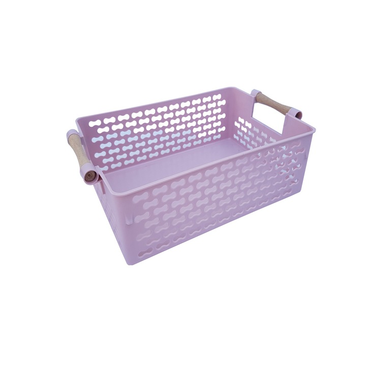 Cos depozitare, Indecor, 36 X 24 X 16cm, roz