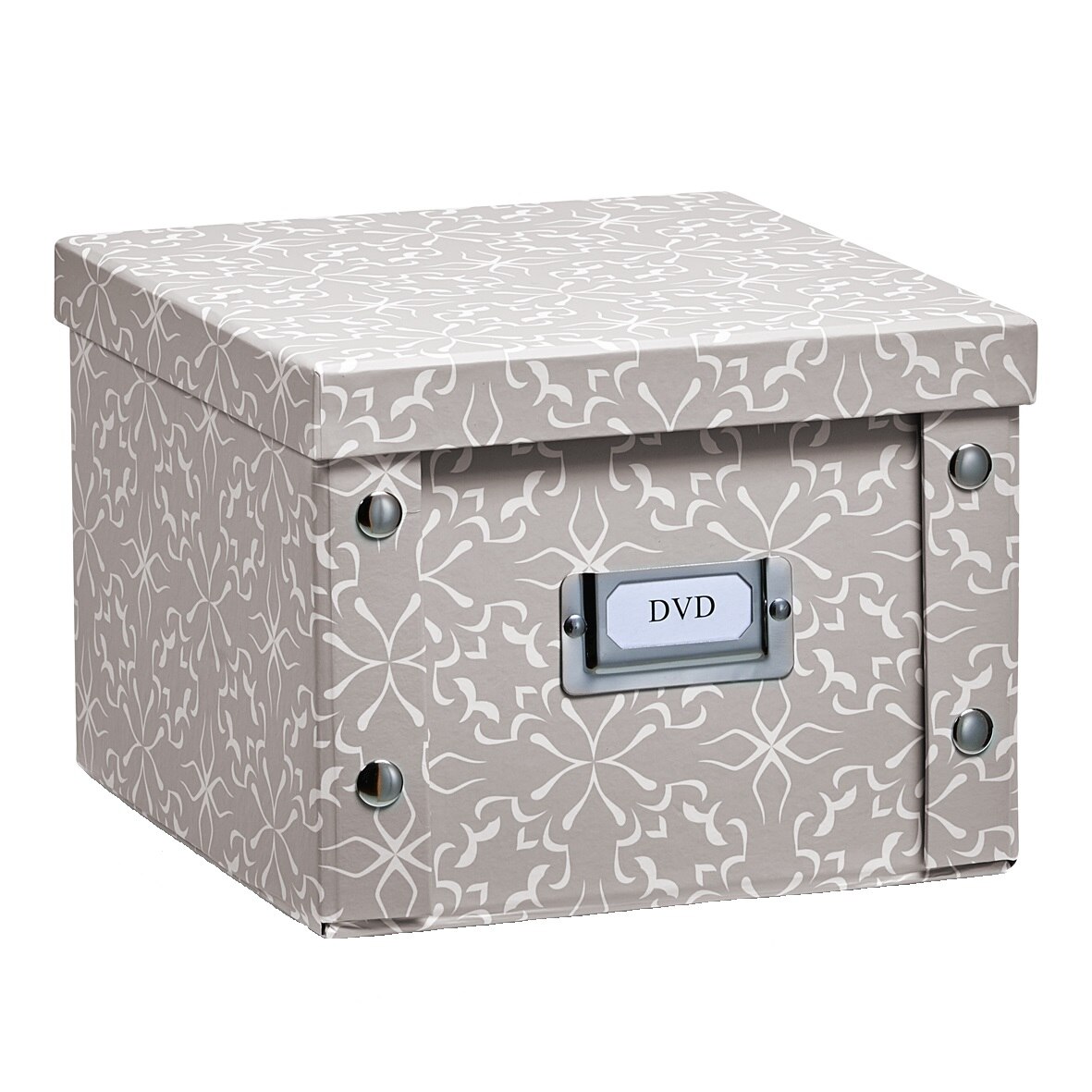 Cutie depozitare cu capac, 21.5x20.5x15 cm, Zeller, Vintage, Taupe
