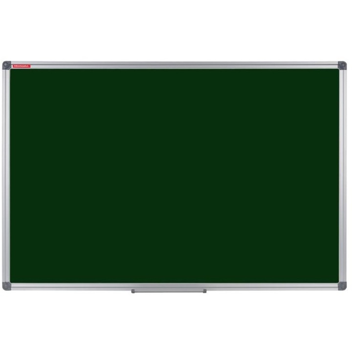 Зелена дъска Optima, Магнитна, Алуминиева рамка, 100 x 150 см, За тебешир