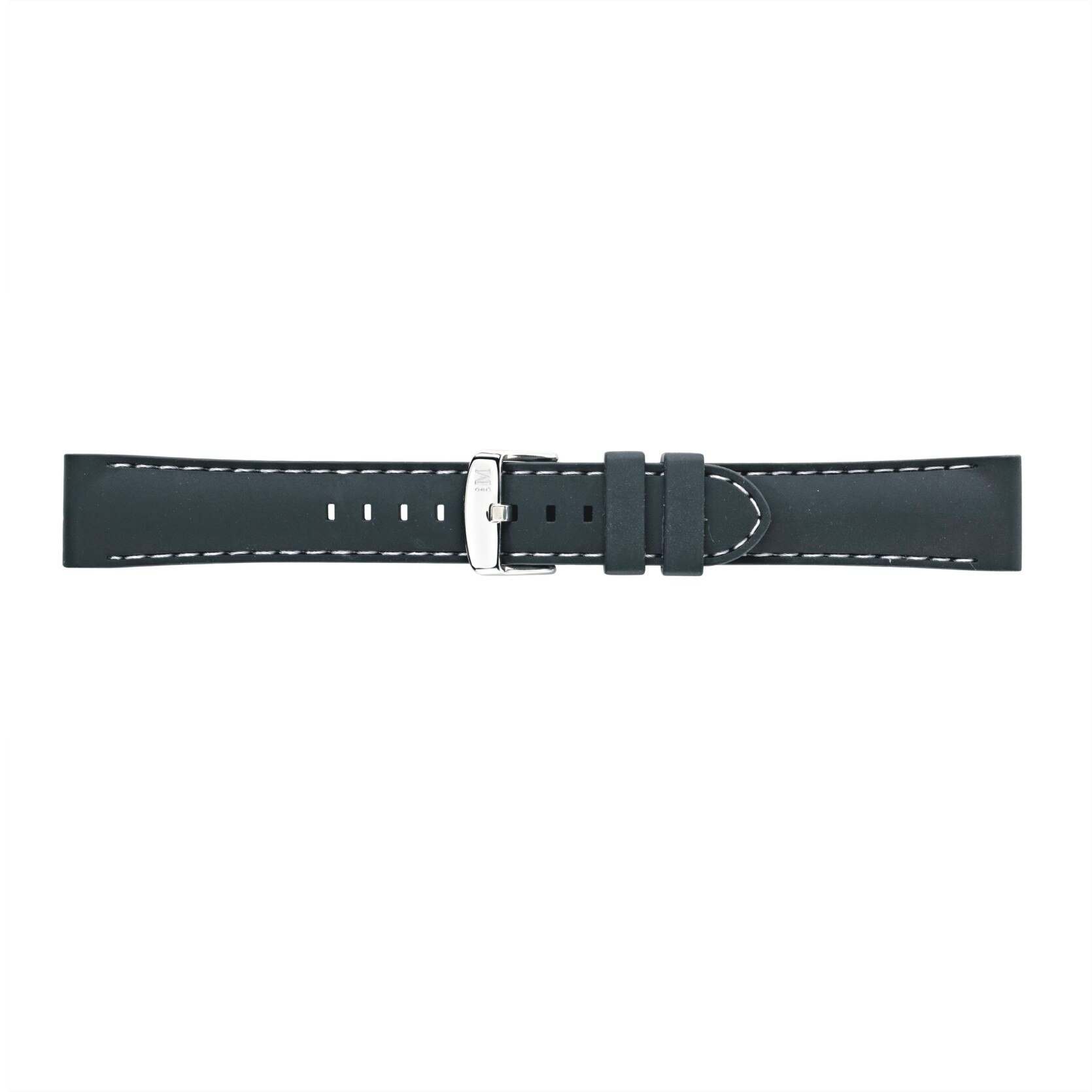 Curea Morellato A01U3844187019CR20, silicon negru, latime 20mm, lungime 22cm