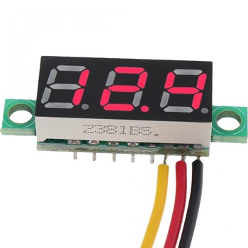 Voltmetru digital mini, cu leduri rosii, 100 V Voltmetru digital mini, cu leduri rosii, 100 V