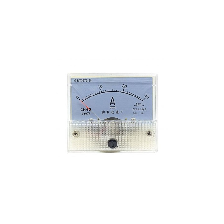 Аналогов панелен амперметър 30А прав ток