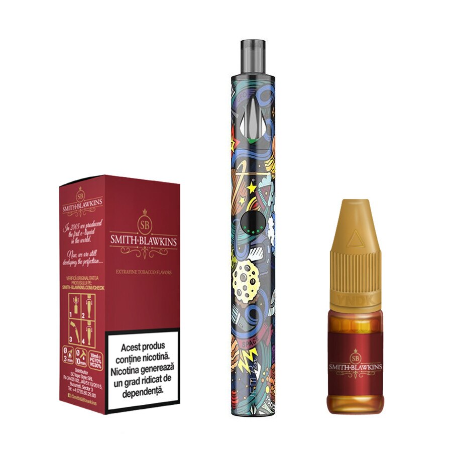 Kit Tigara Electronica Innokin Jem Pen ,1000mAh ,2ml ,Cosmos + Lichid Smith&Blawkins Red 10 ml cu nicotina