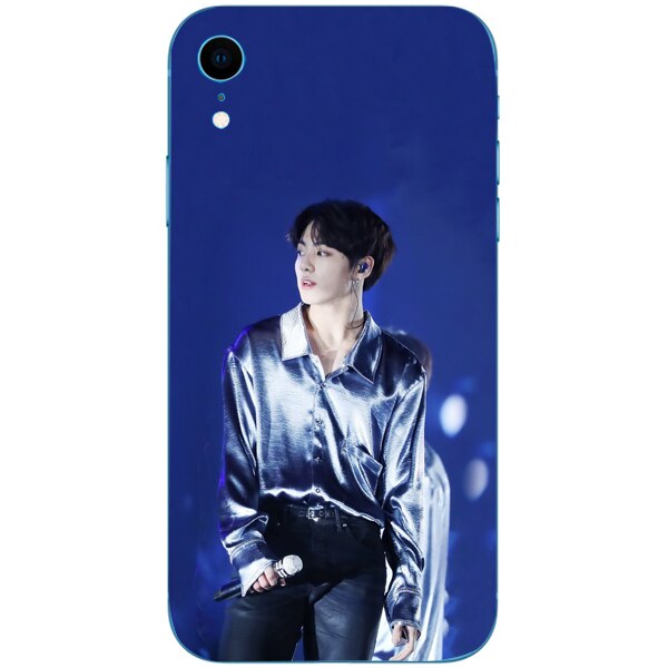 Husa din Silicon, BTS Jeon jungkook pentru iPhone XR, Multicolor