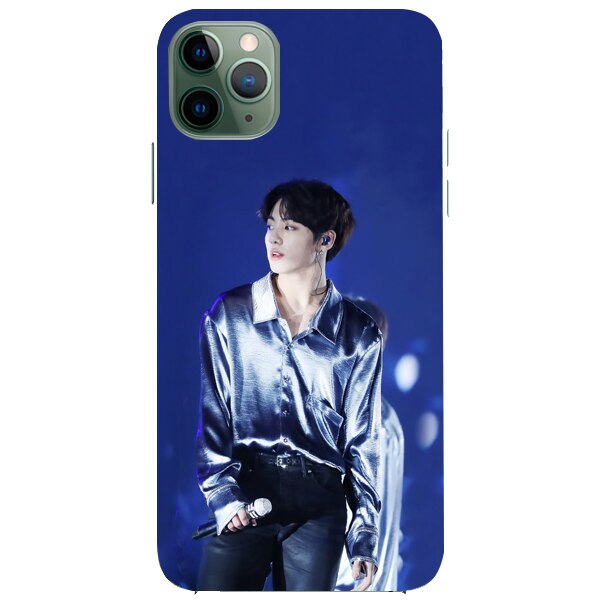 Husa din Silicon, BTS Jeon jungkook pentru iPhone 11 Pro, Multicolor