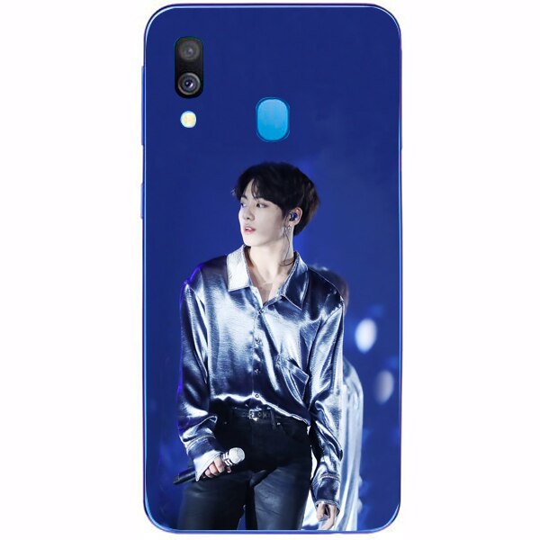 Husa din Silicon, BTS Jeon jungkook pentru Samsung Galaxy A40, Multicolor