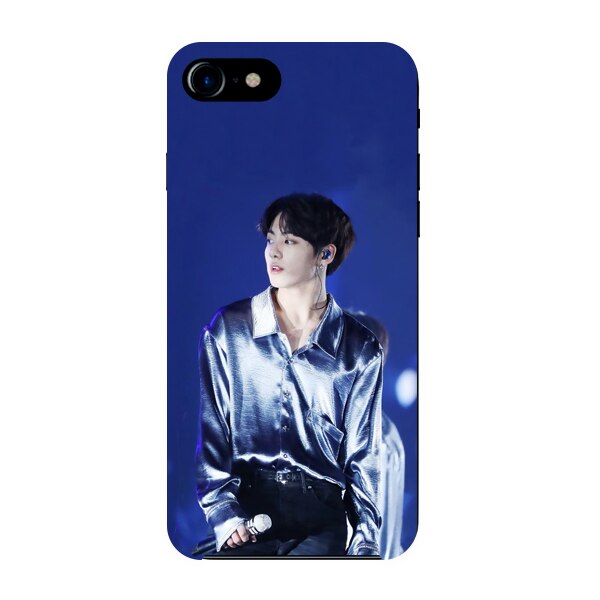 Husa din Silicon, BTS Jeon jungkook pentru iPhone 7 Plus, Multicolor
