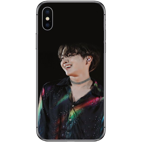 Husa din Silicon, BTS J-hHope pentru iPhone X, Multicolor