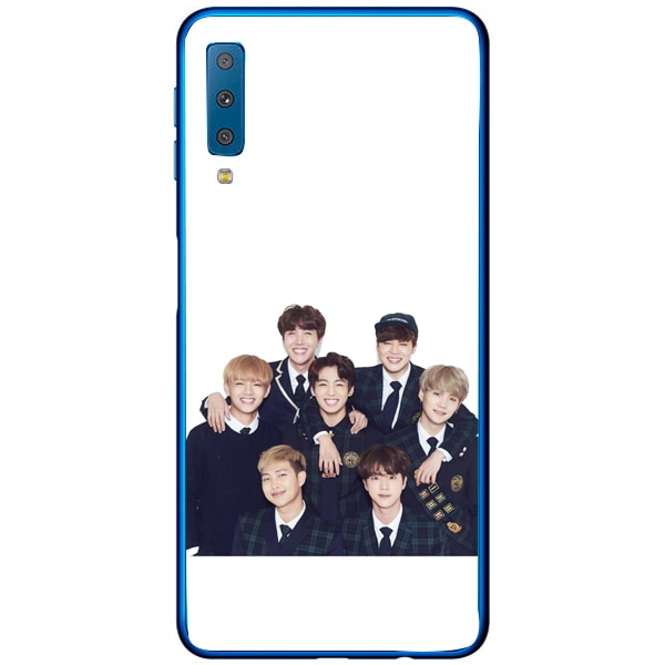 Husa din Silicon, Bts Gang pentru Samsung Galaxy A7 (2018), Multicolor