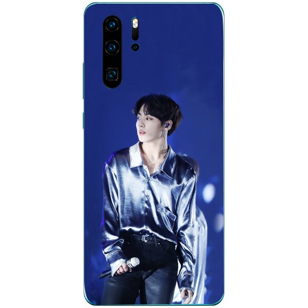 Husa din Silicon, BTS Jeon jungkook pentru Huawei P30 Pro, Multicolor