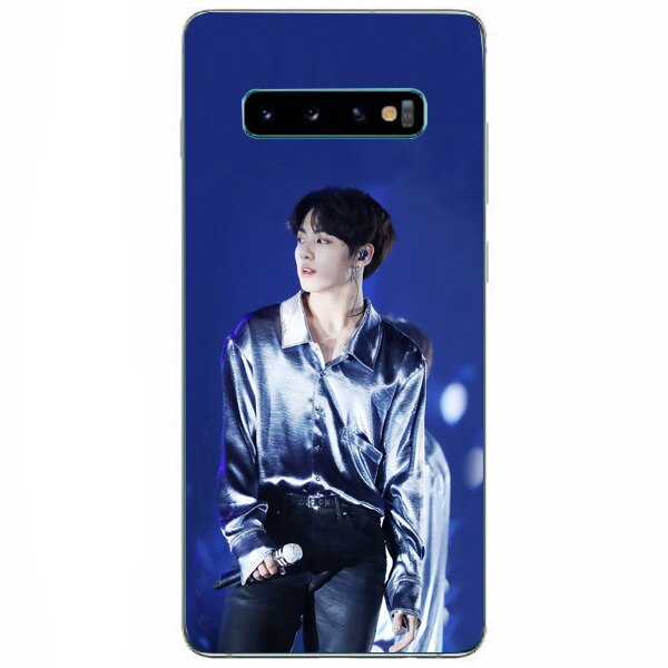 Husa din Silicon, BTS Jeon jungkook pentru Samsung Galaxy S10 Plus, Multicolor