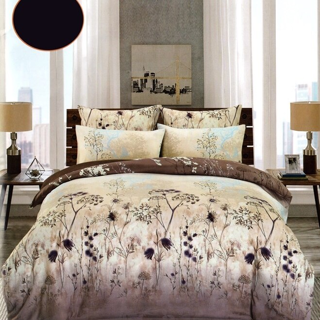 Lenjerie de pat dublu FOSFORESCENTA, finet PUCIOASA, 4 piese, 2 persoane, FOS26