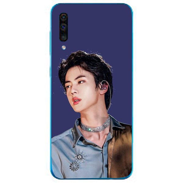 Husa din Silicon, BTS Jin pentru Samsung Galaxy A50, Multicolor