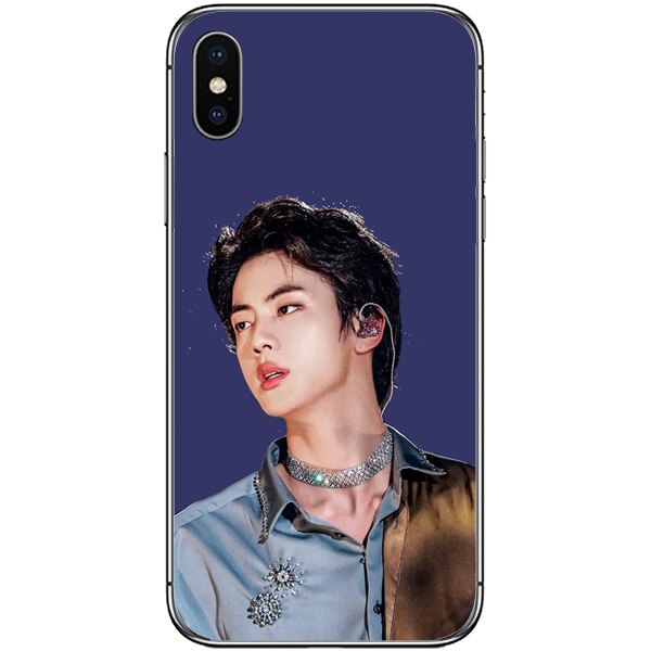 Husa din Silicon, BTS Jin pentru iPhone X, Multicolor
