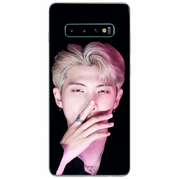 Husa din Silicon, BTS Kim Nam joom pentru Samsung Galaxy S10 Plus, Multicolor