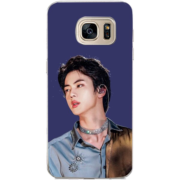 Husa din Silicon, BTS Jin pentru Samsung Galaxy S7 Edge, Multicolor