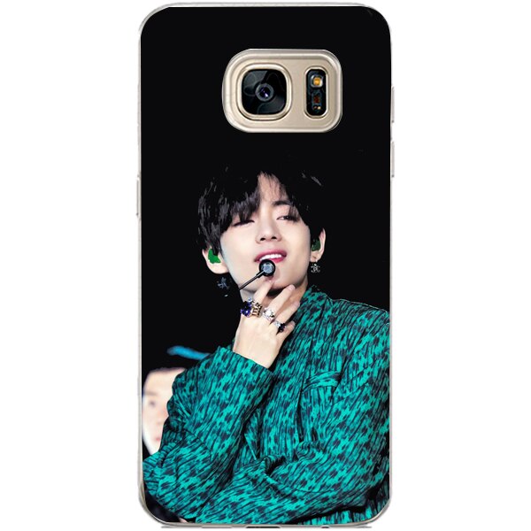 Husa din Silicon, BTS Kim Tae-Hyung pentru Samsung Galaxy S7 Edge, Multicolor