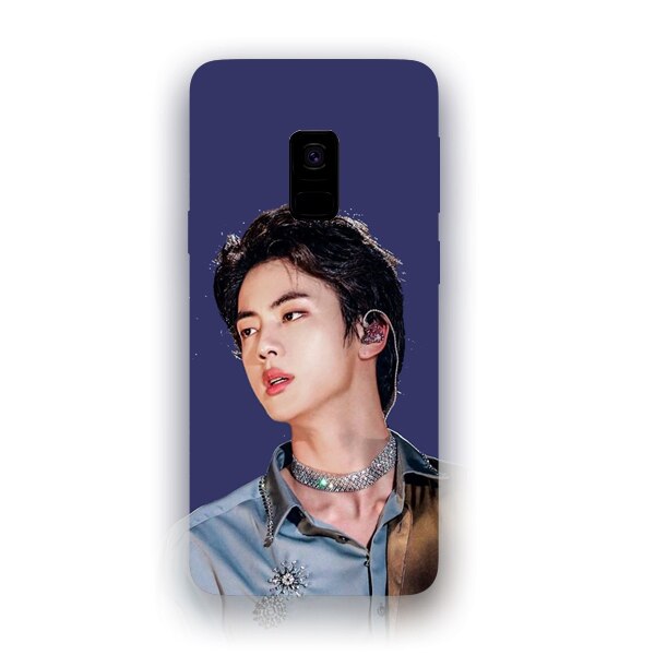 Husa din Silicon, BTS Jin pentru Samsung Galaxy S9, Multicolor