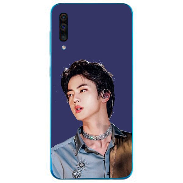 Husa din Silicon, BTS Jin pentru Samsung Galaxy A70, Multicolor