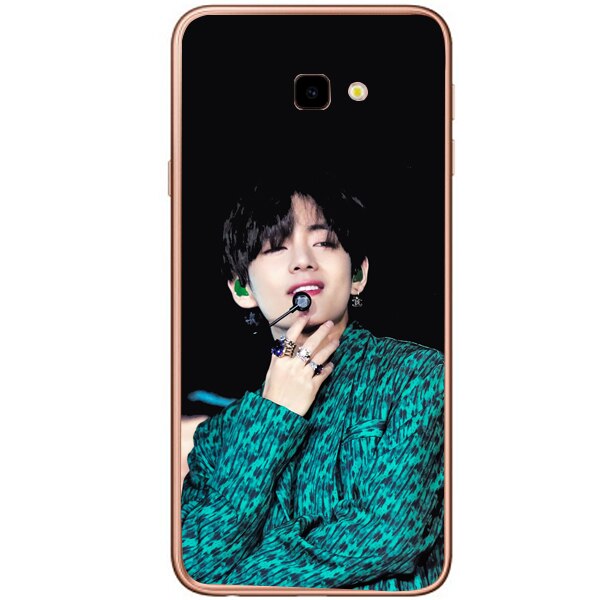 Husa din Silicon, BTS Kim Tae-Hyung pentru Samsung Galaxy J4 Plus, Multicolor