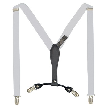 Bretele slim, Onore, poliester, latex si piele ecologica, gri, reglabile si elastice, 80 - 120 x 2.5 cm Bretele slim, Onore, poliester, latex si piele ecologica, gri, reglabile si elastice, 80 - 120 x 2.5 cm